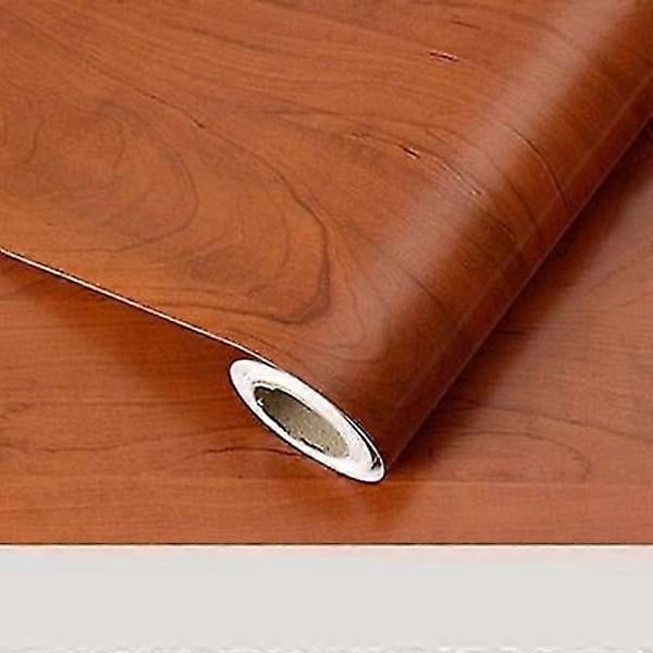 Waterproof Wood Vinyl Wallpaper Roll Decorative Sticker Hematoxylin 40cm x 2m Hematoxylin 40cm x 2m