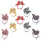 thumbnail image 5 of Elastic Hair Ties 10pcs Soft Fabric Flower Ponytail Holders for Everyday & Special Occasions Random Color Assorted, 5 of 5