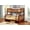 Walnut, variant on Carthew Convertible Twin Over Full Bunk Bed (Optional Storage or Trundle)