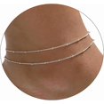 thumbnail image 1 of czcpp-Layered Ankle Bracelets for Women Gold Anklets for Women Gift Dainty Lip Chain Anklet for Women Waterproof Cute Satellite Bar link CZ Dot Twisted Rope Paperclip Chain Snake Ankle Bracelet, 1 of 4