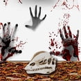thumbnail image 5 of Dmlowu Animal Skeletons Halloween Decorations, 5x7" Plastic Halloween Skeleton for Home Decor, Spooky Dinosaur Skull Skeleton for Halloween Decorations Outdoor & Infoor, White, 5 of 7