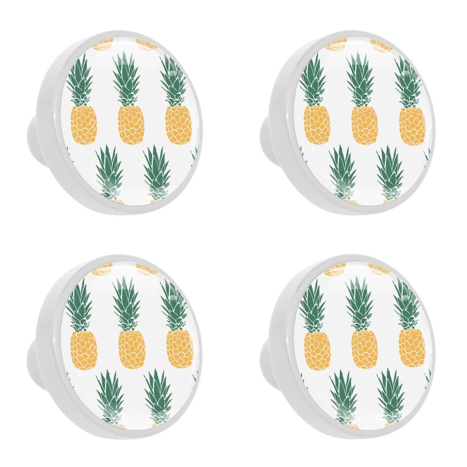 4 Pcs Pineapple Knobs for Kitchen Cupboard Dresser Bookcase