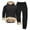 Black, variant on Unisex Casual Sports Winter Jacket Solid Color With Zipper Hoodie Sweatpants And Fleece With Pockets Handsome Stylish Men's Suits