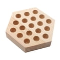 thumbnail image 3 of Estante de almacenamiento para alicates de madera, organizador de alicates resistente, soporte de exhibición de herramientas de mesa para 19 hoyos, 3 of 9