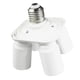 thumbnail image 1 of Atornille el adaptador del zócalo del bulbo Base del perno del convertidor E27 al 4E27 1 pedazo Sunnimix Convertidor del adaptador del zócalo del bulbo, 1 of 5