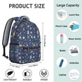 thumbnail image 4 of Celestial Sci-fi Lovers Students Backpack Galaxy Outer Space Nebula Cosmic Design, Durable and Adjustable Strap School Bag, 4 of 5