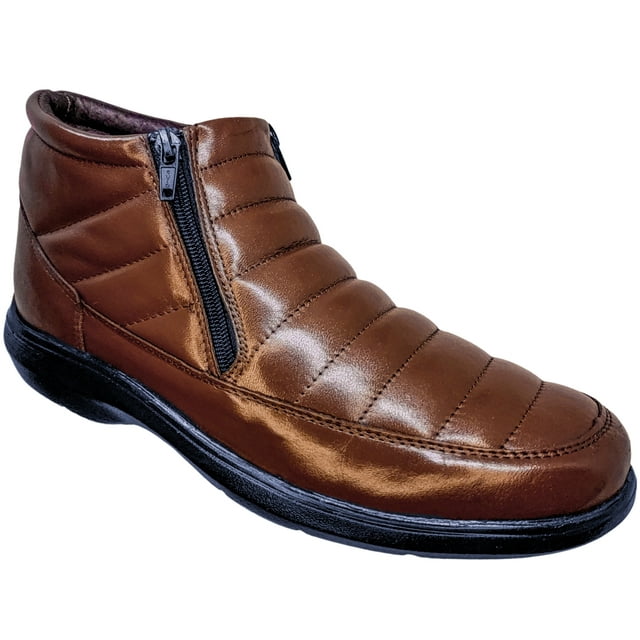 Botas Para Hombre en Piel Borrego para Pie Diabético Botín Comodo Comfort 5MD Enco Enco Footwear mod.05 Botín Confort Bota Casual Piel Borrego