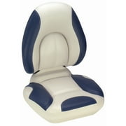 Atwood Marine Products 98370BL-2 Attwood Sas Centric Fully Upholstered Seat - Off White/blue