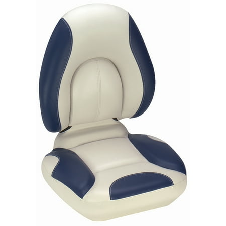 Atwood Marine Products 98370BL-2 Attwood Sas Centric Fully Upholstered Seat - Off White/blue