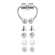 thumbnail image 1 of Anillo para la nariz, juego de piercings para la nariz, joyería para piercings corporales, moda, cómodo de llevar, accesorio exquisito, regalo ideal, piercings para la nariz, tornillo Estilo C, 1 of 9