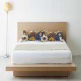 thumbnail image 6 of Yayeee Pillowcase King Size Set of 2 Satin Wrinkle Resistant Pillow Case, Beige Flowers, 6 of 8