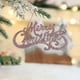 thumbnail image 5 of Decoraciones navideñas, adornos navideños, medalla con letras navideñas para colgar, corona navideña original para colgar, adornos navideños para el árbol de Navidad, letrero de plástico con el alfabe, 5 of 6