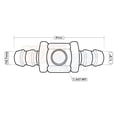 thumbnail image 2 of GlowShift | 1/2 Fuel Line Fuel Pressure T-Fitting Adapter for Cars and Trucks, 2 of 2