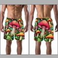 thumbnail image 3 of luoweisi Men's Beach Shorts Quick Dry Swim Trunks with Mesh Lining Mushroom L, 3 of 5