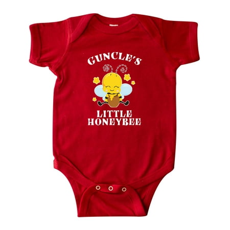 

Inktastic Cute Bee Guncle s Little Honeybee with Stars Gift Baby Boy or Baby Girl Bodysuit