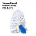 thumbnail image 3 of Good Grips Toilet Brush with Rim-Cleaner Replacement Head, White, Plastic Handle, 10-Inch, 3 of 4