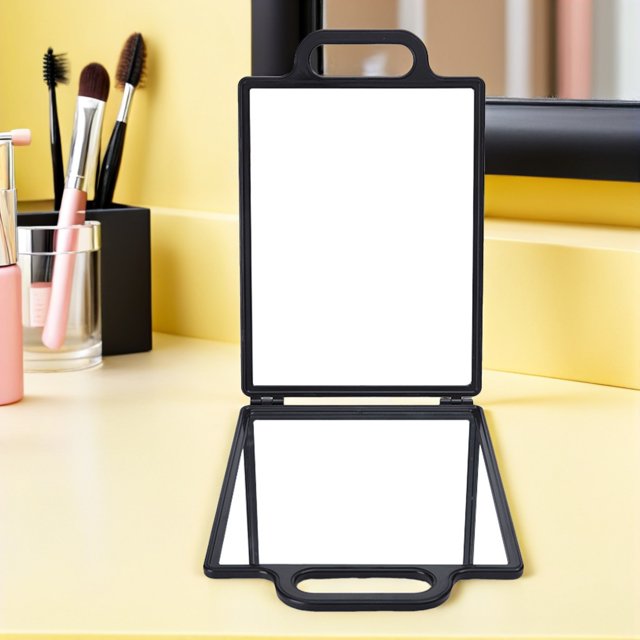 FENGGUIQU Espejo Lateral Negro Para Estilistas Con Doble Y Para Accesorios