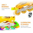 Adjustable Inline Skates with Light Up Wheels for Kids and Adults