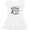 AA-White, variant on Thankful and Blessed Inspirational Saying with Flowers Girls Toddler Dress