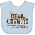 thumbnail image 3 of Inktastic Real Cowboys Boys or Girls Baby Bib, 3 of 4