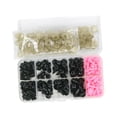 thumbnail image 4 of 135 piezas de ojos y nariz para hacer muñecas, suministros para coser, tejer y hacer manualidades. rosa, 4 of 9