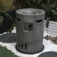 thumbnail image 5 of 32000 BTU, CSA certified 20 inch diameter round outdoor gas fire pit, containing 2.5 kg lava stone and rain cover, magnesia cultured stone surface finish, more suitable for outdoor gardens, 5 of 13