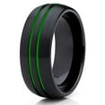 thumbnail image 3 of Silly Kings 8mm - Green Tungsten Wedding Band - Green Ring - Green Tungsten Ring (Tungsten, 11.5), 3 of 3