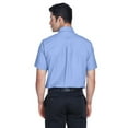 thumbnail image 2 of Harriton M600S Men's Oxford Short Sleeve with Stain-Release-Light Blue-4XL, 2 of 3