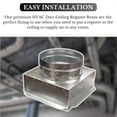 HVAC Plenum Ceiling Box 16X16X14 (16"X16" Square to 14" Round) with