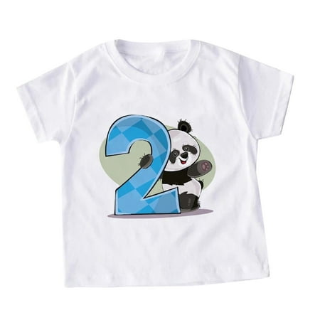 

Infant Girls Tops Cartoon Printed Short Sleeve Panda Cartoon Printed T Shirt Cute Newborn Children Kids All Season Soft Trendy Leisure Outwear Gifts To Children