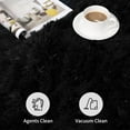 thumbnail image 5 of Fluffy Area Rug, Modern Abstract Fluffy Area Rug Indoor Soft Area Rug Faux Area Rug for Bedroom Living Room,Black,3' x 5', 5 of 7