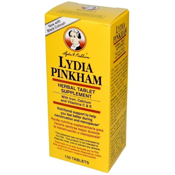 Lydia Pinkham Herbal Tablet Supplement 150 Tablets (Pack of 3)