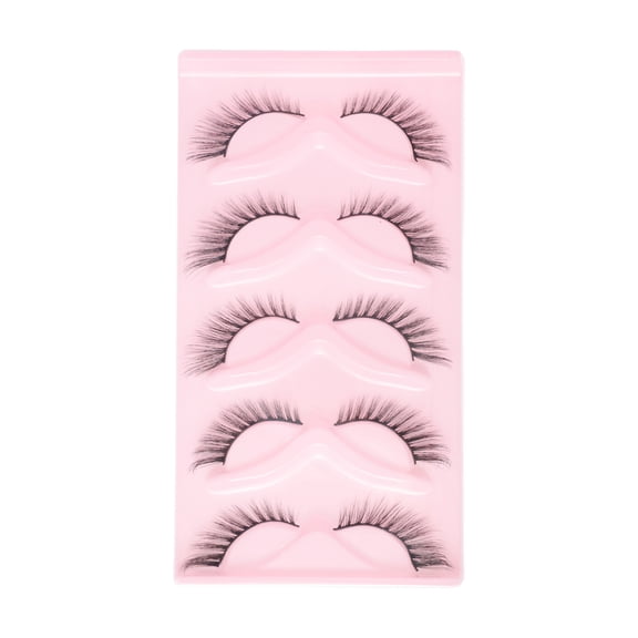 Unique Bargains 5 Pair Dense False Eyelashes for Makeup Black XX5