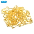 thumbnail image 3 of Uxcell Safety Pins 2.76 Inch Large Metal Sewing Pins Gold Tone 50Pcs, 3 of 5
