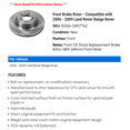 thumbnail image 2 of Front Brake Rotor - Compatible with 2006 - 2009 Land Rover Range Rover 2007 2008, 2 of 2