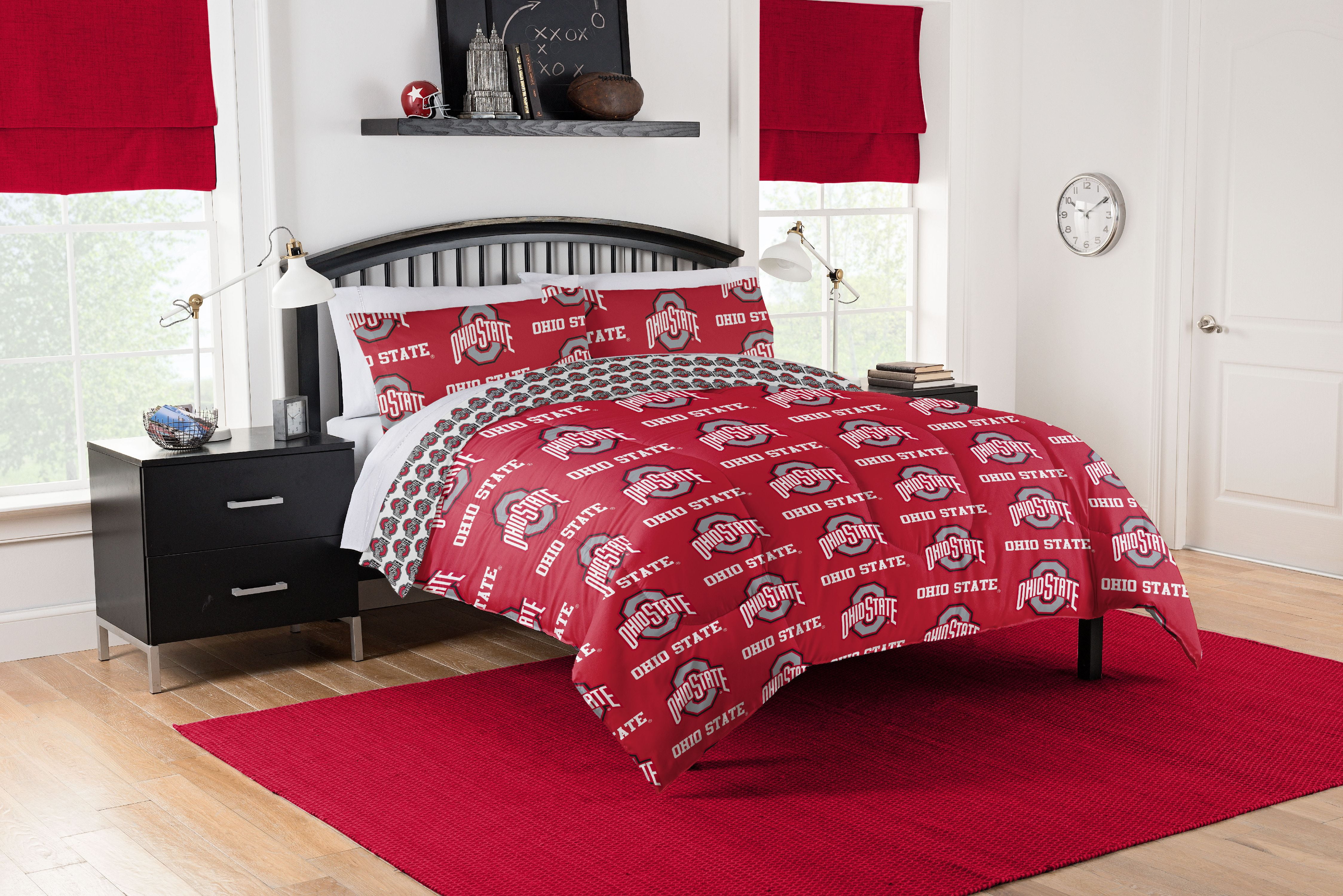 Ncaa Ohio State Buckeyes Bed In A Bag Set Walmart Com Walmart Com