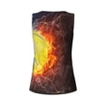 thumbnail image 5 of Lsque Tennis Ball On Fire And Water Printed Workout Tank Tops for Women, Athletic Sports Tank Tops, Compression Sleeveless Dry Fit Shirts,Sleeveless Yoga Shirt-Medium, 5 of 9