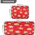 thumbnail image 3 of Gingerbread Man Red Kitchen Mat - Cushioned Anti Fatigue Kitchen Rug Set of 2, Non Slip Waterproof Kitchen Mats for Kitchen, Laundry, Sink, Office 19.7"×27.6"+19.7"×47.2" Home Decor, 3 of 7
