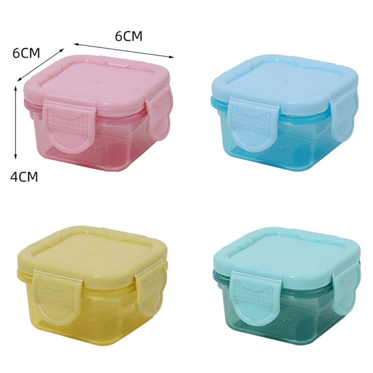 Tripumer 100 Pcs Clear Plastic Food Containers Square Hinged Takeaway  Containers Disposable Cupcakes Cake Box with Lids Stackable Lunch Boxes  Suitable for Salads, Pasta, Sandwiches, Cookies 