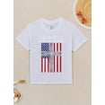 thumbnail image 2 of Stand Flag Kneel Cross God Jesus America US Christian Gift Funny Aesthetic Graphic Kid TShirt Casual Kid T Shirts Trendy Cool Tops Tees for Kid, 2 of 5