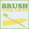 thumbnail image 2 of Gibbons, Lauren 15x15 White Modern Wood Framed Museum Art Print Titled - Brush Your Teeth, 2 of 4