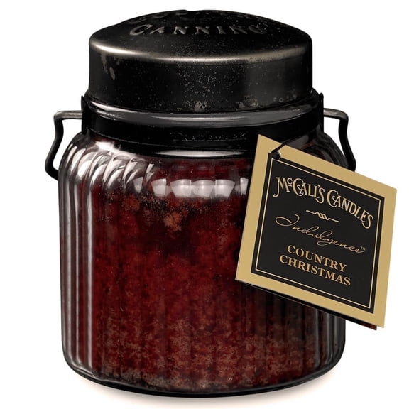 McCall’s Candles | Country Christmas | 18 oz Scented Candle | Indulgence Collection | USA-Poured | Double Wick | Spiced Pear Holiday Fragrance