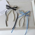 thumbnail image 4 of Hair Pin Imitation Pearls Bowknot Decor Hair Clip Back Head Decorative Hairpin Fade-Resistant Hair Accessory, 4 of 8