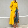 thumbnail image 4 of Edvintorg Long Cardigans for Women Plus Size Long Sleeve Turndown Collar Button Down Cardigan Womens Clothes S-5XL Yellow, 4 of 7