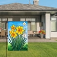 thumbnail image 3 of Amhnf Spring Daffodil And Daisy Garden Flag For Home Outdoor Garden Yard Decor 12x18 inch, 3 of 5