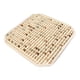 thumbnail image 5 of Cojín de asiento cuadrado con cuentas de madera y tapete refrescante tejido a mano Beige, 5 of 9