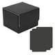 thumbnail image 1 of Caja de almacenamiento para baraja de cartas coleccionables, estándar, con 2 separadores de cartas, práctica Cuadros Negro, 1 of 9