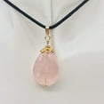 thumbnail image 5 of Sparkle Twist Faceted 14kgf Rose Quartz 23x17mm Pear Pendant, 5 of 12