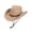 Beige, variant on Spencer Straw Cowboy & Cowgirl Hat for Men and Women Classic Western Cowboy Hat Adjustable Chin Strap Sun Hat