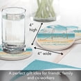 thumbnail image 4 of Thirstystone Beach Happy Place 4-Pack Round Absorbent Stone Coasters, 4 of 8